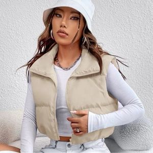 Cropped Puffer Vest Size XS